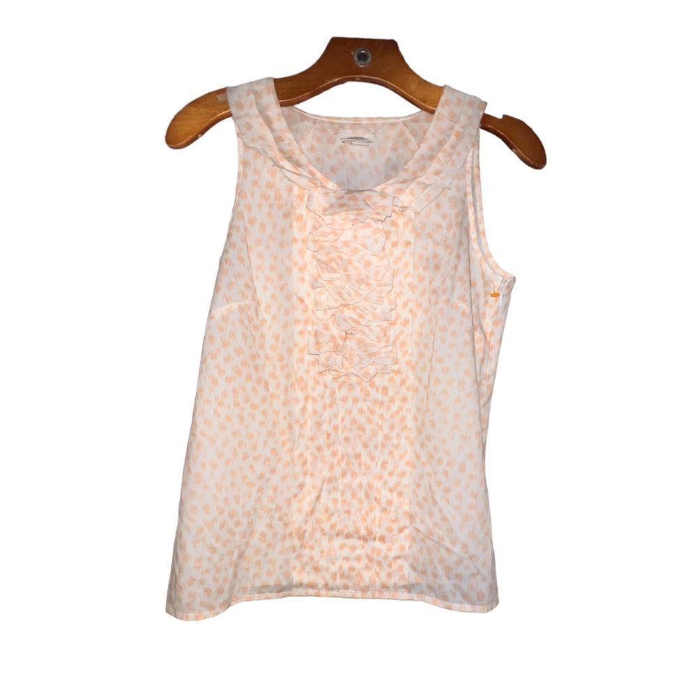 J crew sheer leopard tank